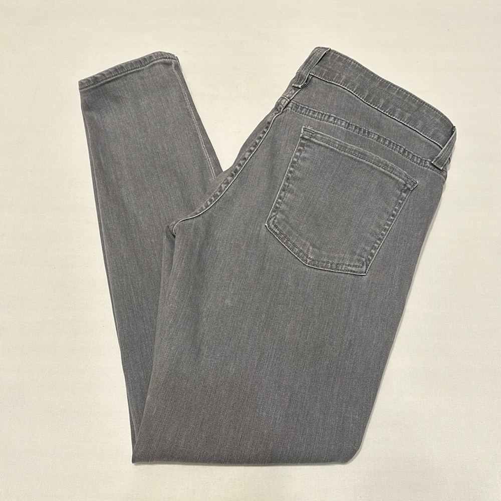 Vince Waxed Crop Gray Skinny Jeans